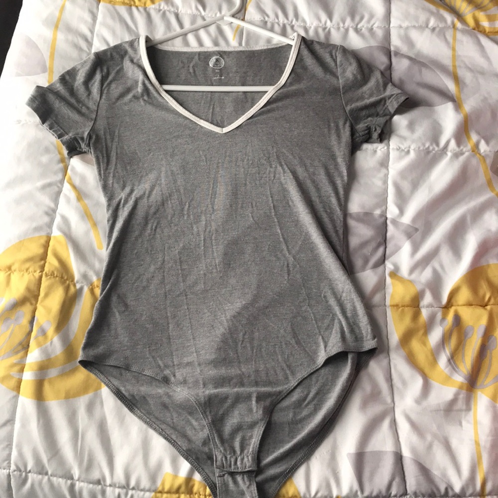 Gray body suit